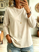 Classic Solid Color Art Casual Stylish Long Sleeve Cotton Shirt