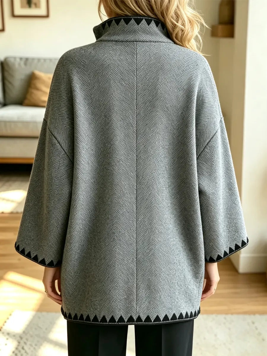 Retro Chic Loose Art Casual Stylish Long Sleeve Coat