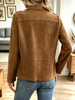 Retro WesternArt Casual Stylish Long Sleeve Suede Coat
