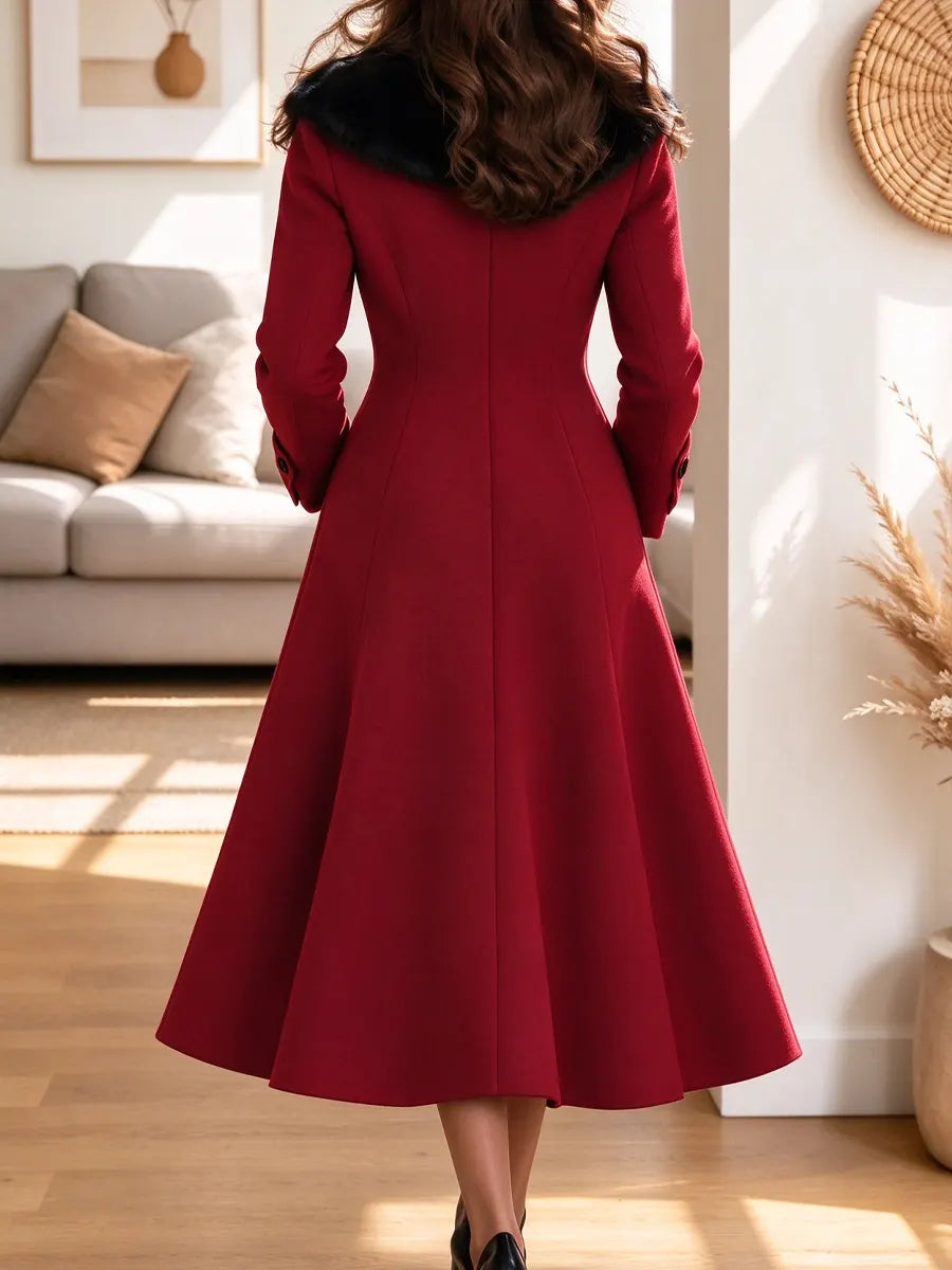 Vintage Elegant Lapel Art Casual Stylish Long Sleeve Dress