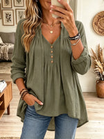 Women's 2-Piece Crinkle Gauze Cardigan and Blouse Set