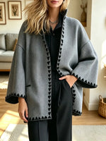 Retro Chic Loose Art Casual Stylish Long Sleeve Coat
