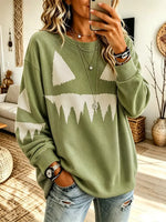 Funny Halloween Pumpkin Pattern Art Print Casual Long Sleeve Sweatshirt
