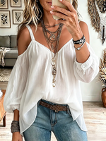 Vintage Elegant Cotton Linen Shirt
