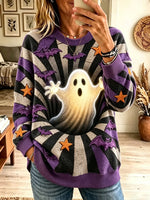 Women's Dachshund Jack-o'-Lantern Graphic Sweatshirt