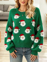 Vintage Elegant Knitted Santa Claus Sweater