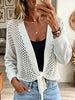 Women's Open-Knit Tie-Front Cardigan Shrug