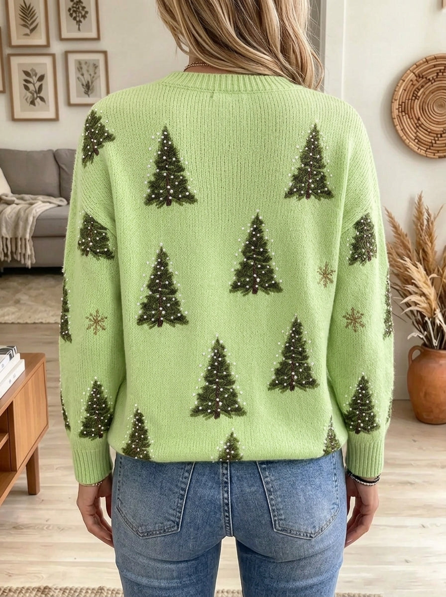 Women's Christmas Tree Knit Sweater