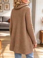 Vintage Chic Turtleneck Art Knitted Casual Stylish Long Sleeve Sweater