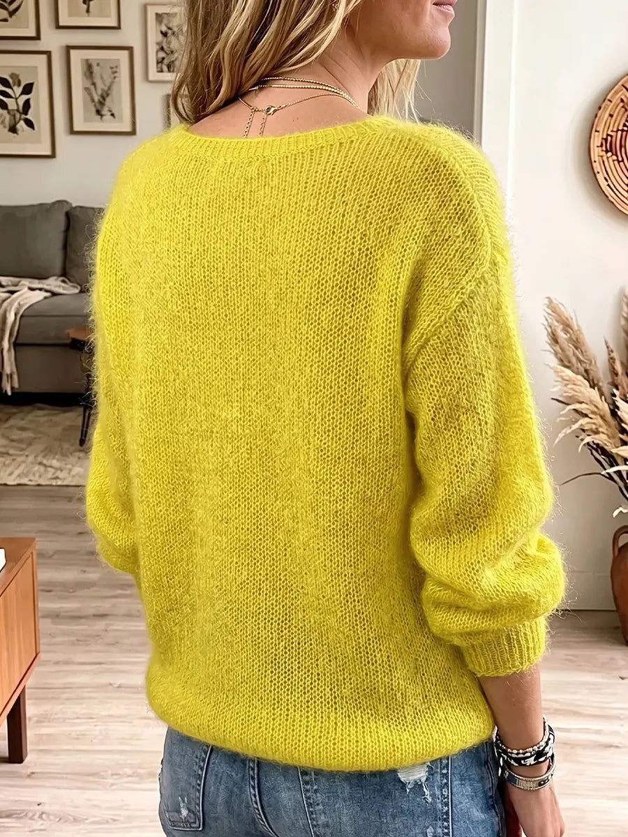 Vintage Elegant Flowers Sweater