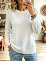 Women's Classic Crewneck Slouchy Knit Sweater