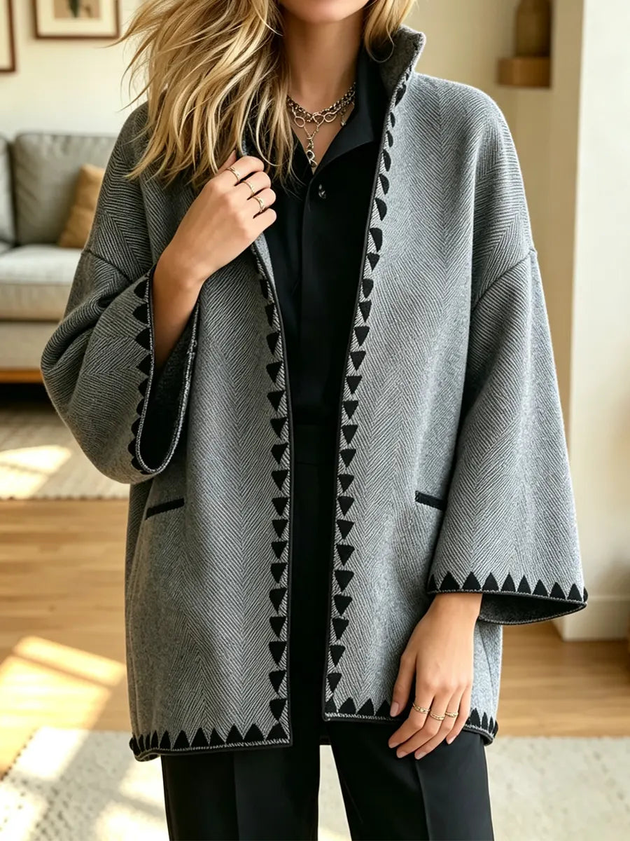 Retro Chic Loose Art Casual Stylish Long Sleeve Coat