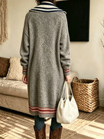 Women's Women's Long Zip Up Knit Cardigan Coat