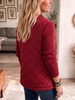 Vintage Elegant Quilted Patchwork Sparkle Jacket