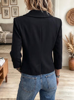 Women's Gold Button Statement Blazer