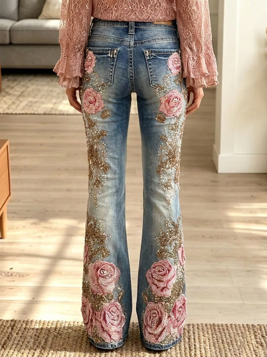 Women's Rose Flare Denim Jeans