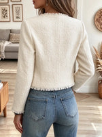 Retro Chic Classic Art Casual Stylish Long Sleeve Short Coat