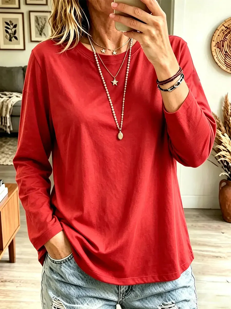 Classic Solid Color Art Casual Stylish Long Sleeve Cotton Shirt
