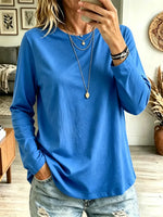 Classic Solid Color Art Casual Stylish Long Sleeve Cotton Shirt