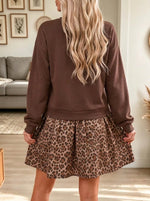 Women's Leopard Ruffle Dress
