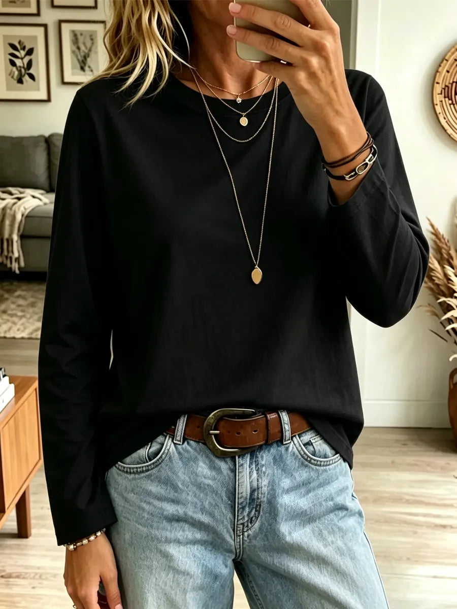 Classic Solid Color Art Casual Stylish Long Sleeve Cotton Shirt