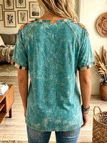Women's Patchwork Stacked Pumpkin Graphic T-Shirt