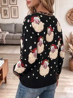 Vintage Elegant Sparkly Santa Claus Sweatshirt