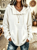 Women's Half-zip Fleece Hoodie
