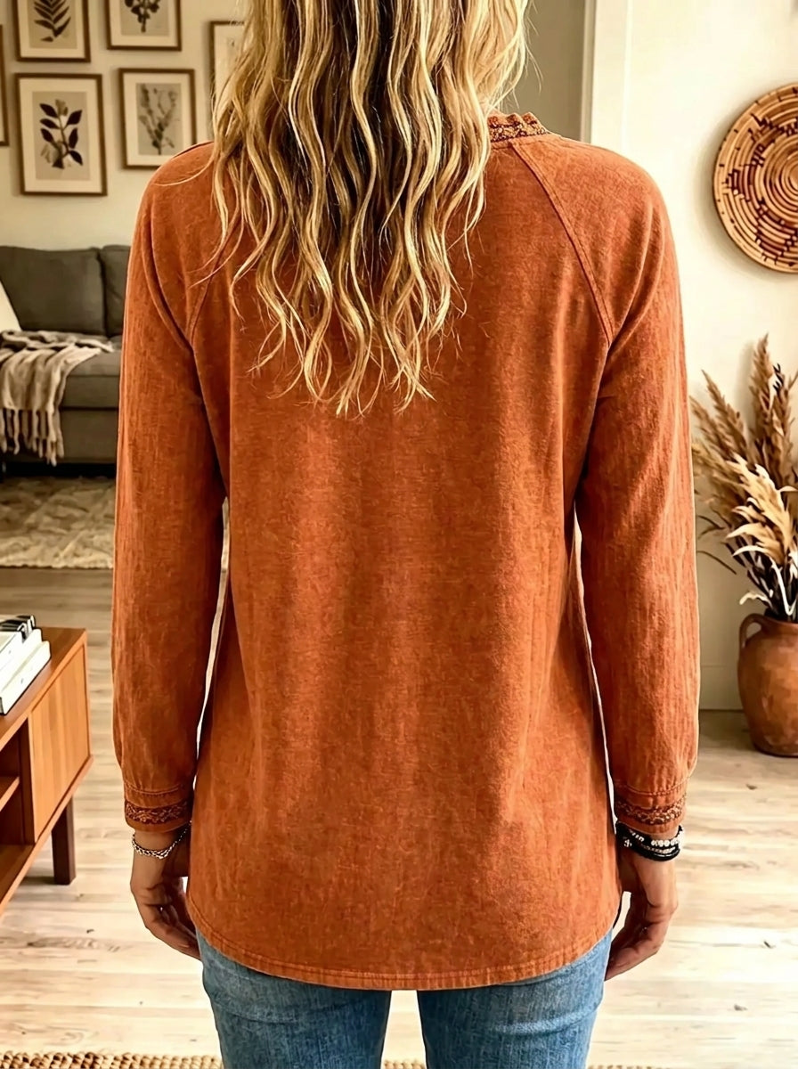 Women's Shih Tzu Mom Autumn Witch Long-Sleeve T-Shirt