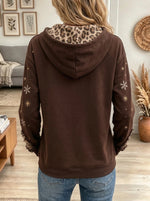 Women's Leopard Christmas Tree Hoodie