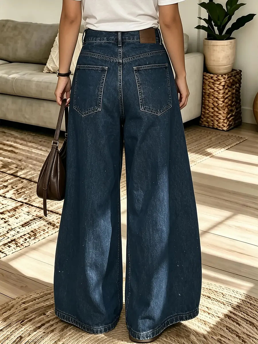 Women's High Waist Wide Leg Jeans