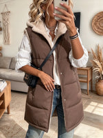 Women's Fleece-Lined Hooded Puffer Vest