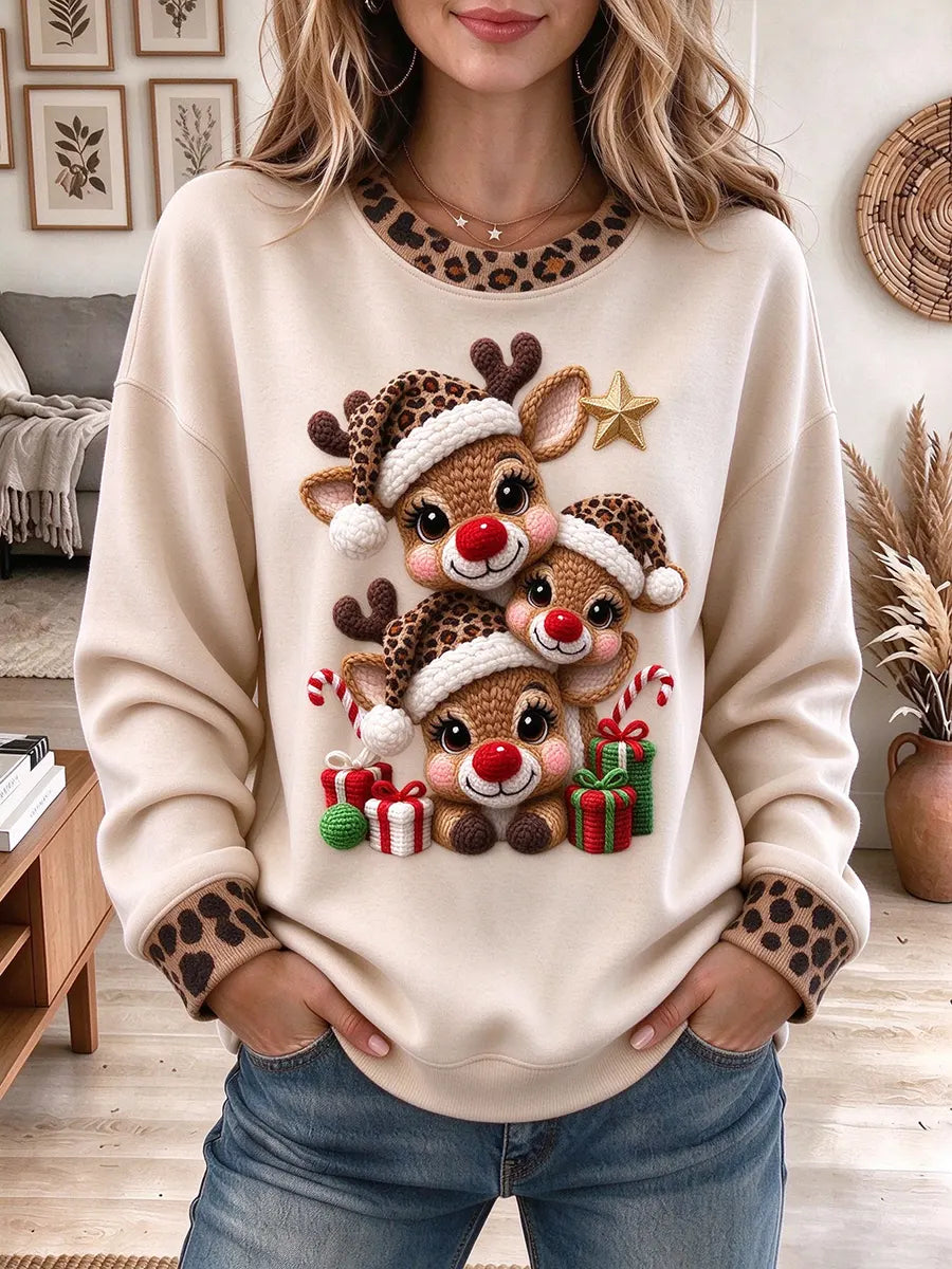 Women's Christmas Reindeer Sweatshirt