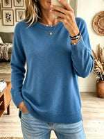 Women's Classic Crewneck Slouchy Knit Sweater